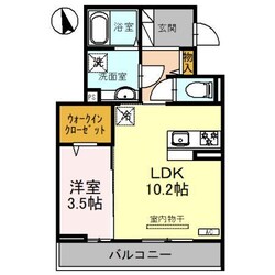 ラルジュ飯塚（高崎市飯塚町）の物件間取画像